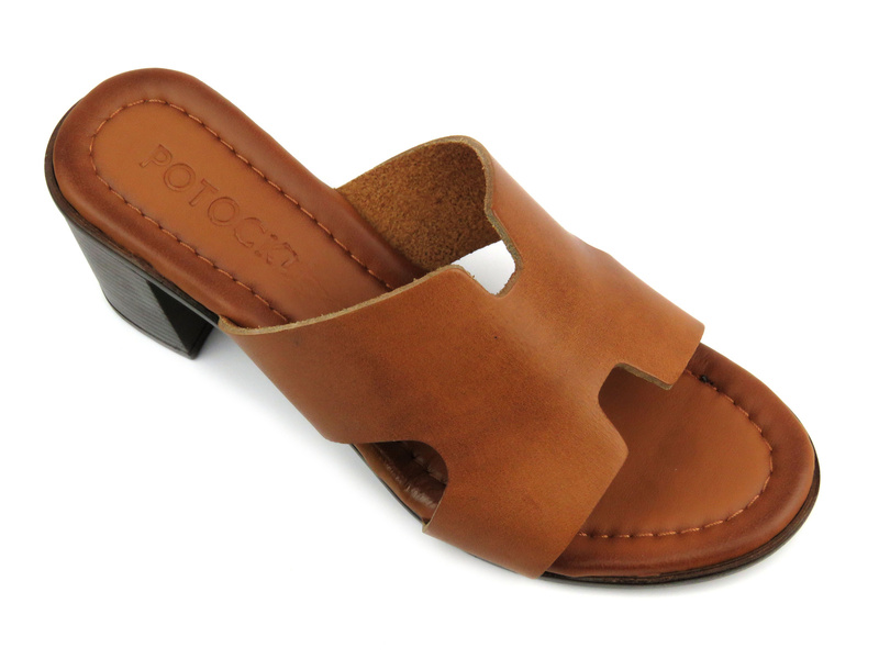 Dámské ploché žabky - Potocki 23-21007, černé