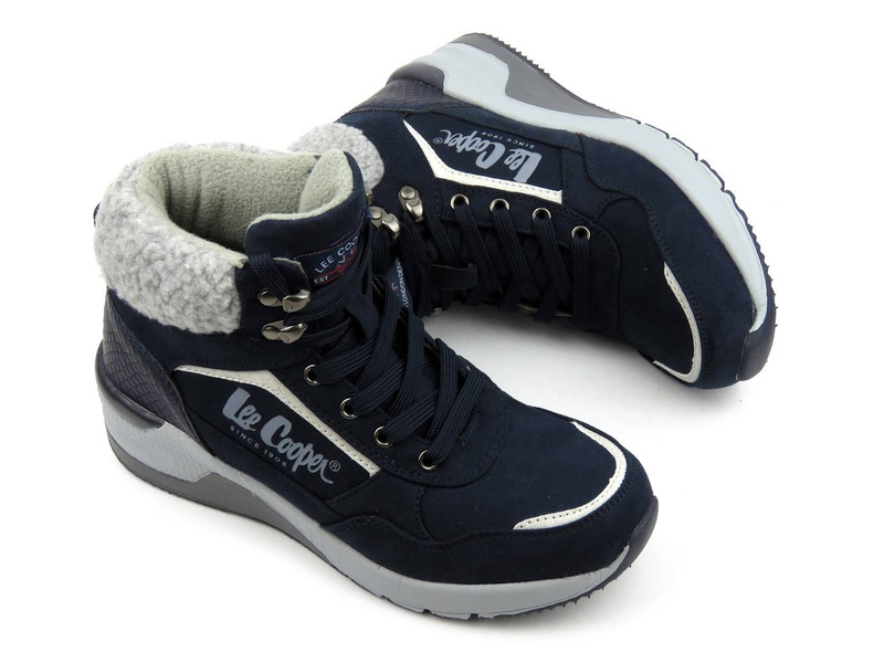 Dámské sněhule se stabilní podrážkou - LEE COOPER LCJ-21-01-0559L, tmavě modrá
