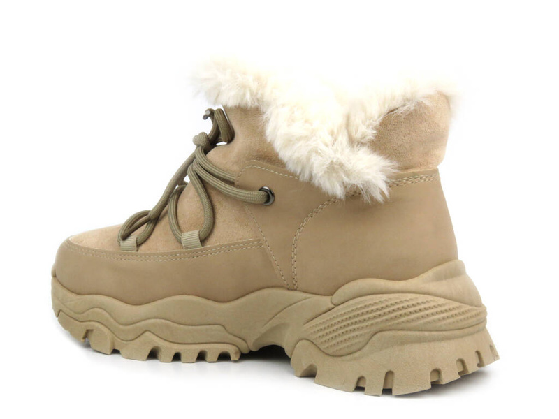 Dámské boty, sněhule - NOVINKY 23BT26-6534, béžové