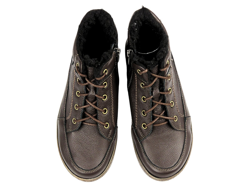 Dámské vlněné kotníkové boty - HELIOS Comfort 553, khaki