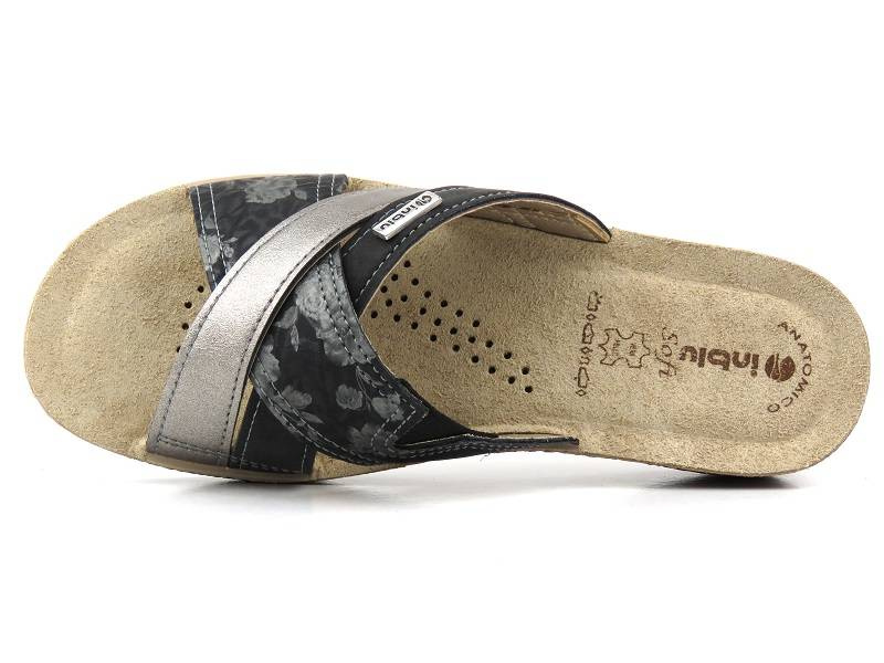 Dámské žabky se třemi pruhy - Inblu GL-38, černé