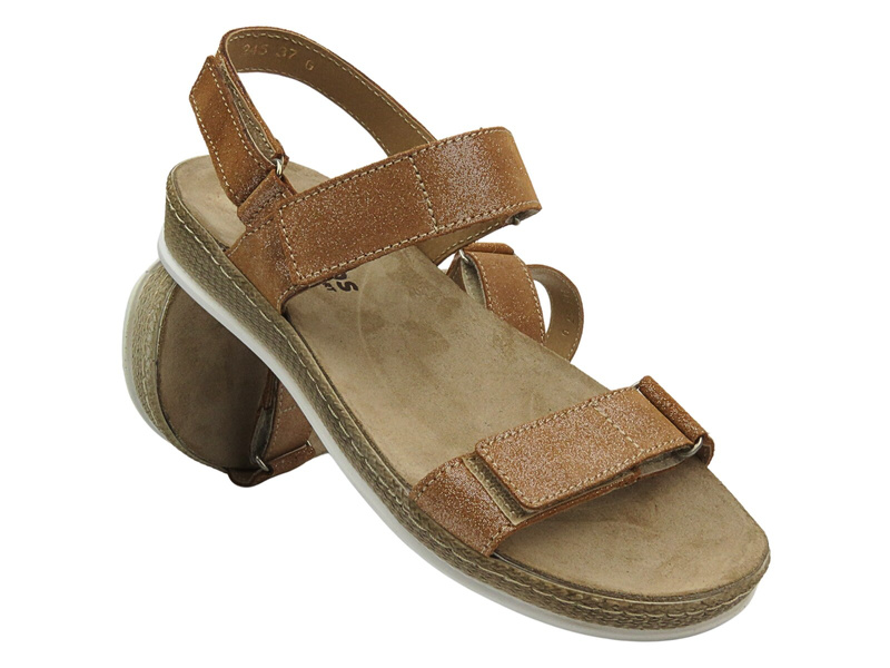 Lehké pohodlné dámské sandály HELIOS Komfort 245, tmavě modrá