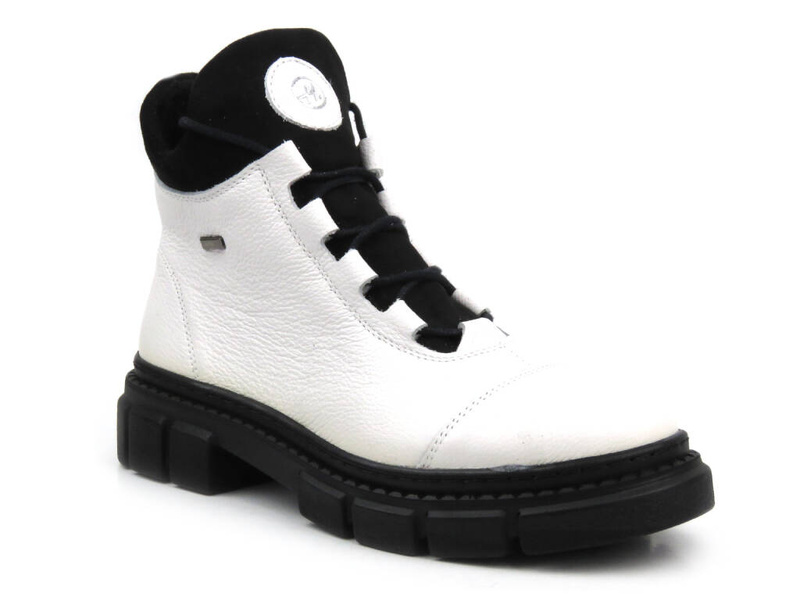 Pohodlné dámské kotníkové boty - HELIOS Komfort 556, bílá