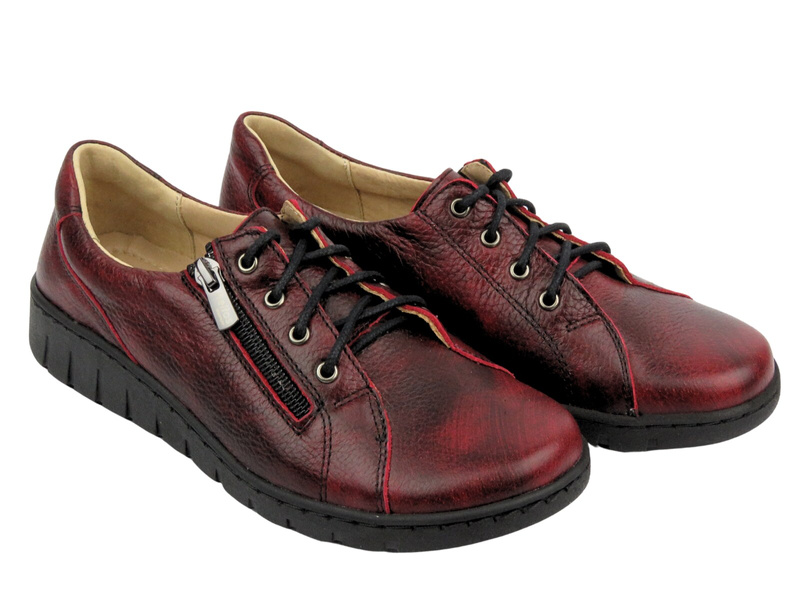 Dámské kožené boty HELIOS Komfort 411, tmavě modrá 3