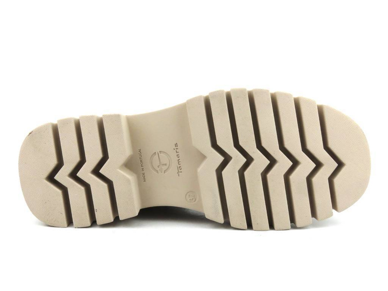 Dámské pracovní boty se silnou podrážkou, Tamaris 1-25494-41, tmavě béžová