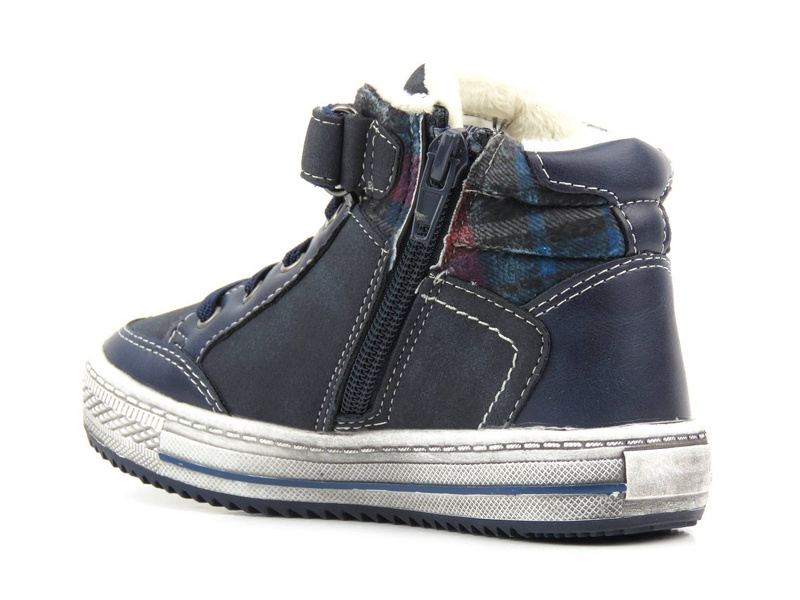 Teplé dětské boty AMERICAN CLUB GC 25/21, tmavě modrá