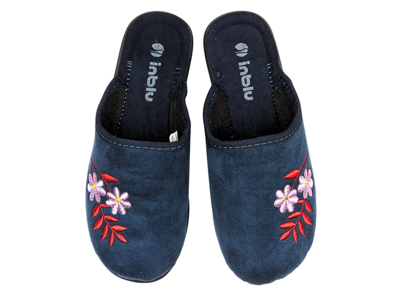 Pohodlné dámské pantofle modré INBLU CF-8