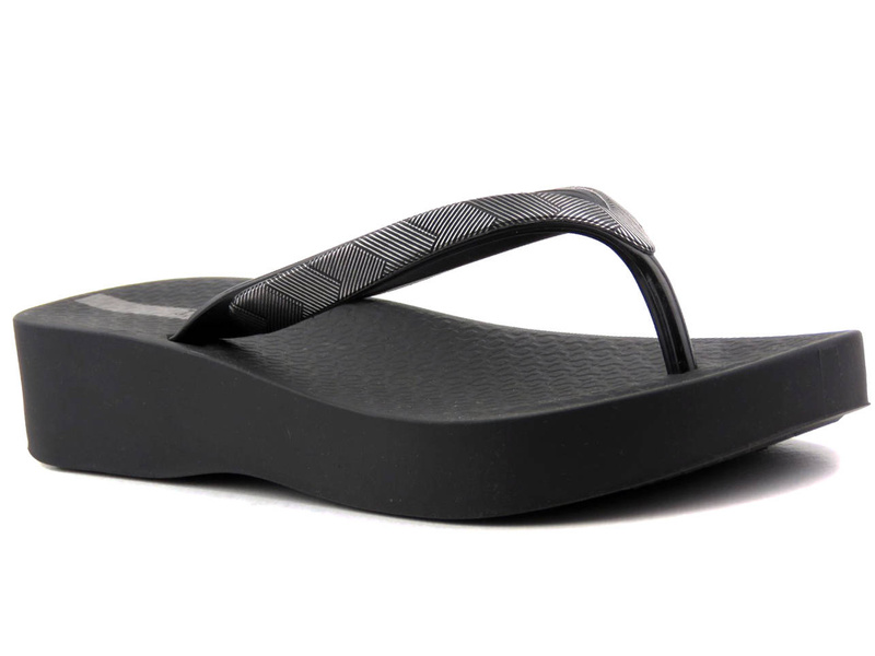 Dámské gumové žabky na klínku - IPANEMA 83175, černé