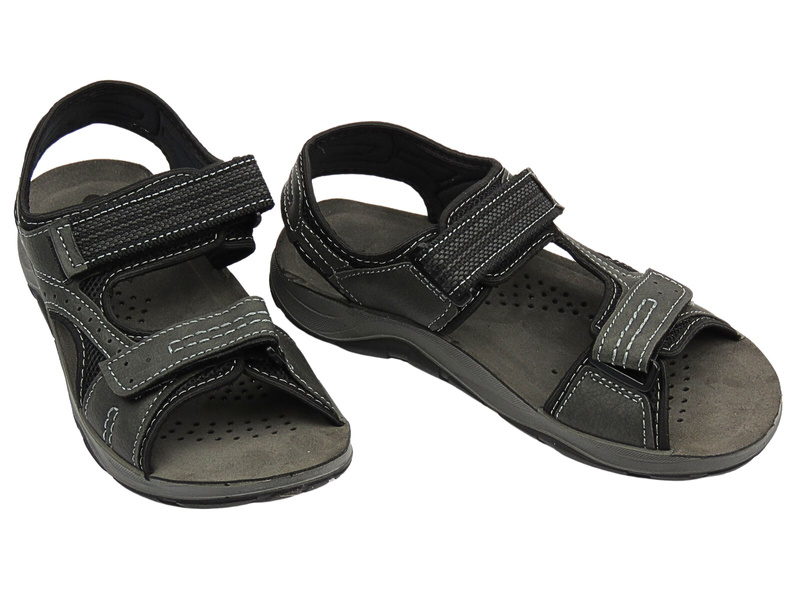 Pohodlné, klasické pánské sandály - INBLU TO-06, černé