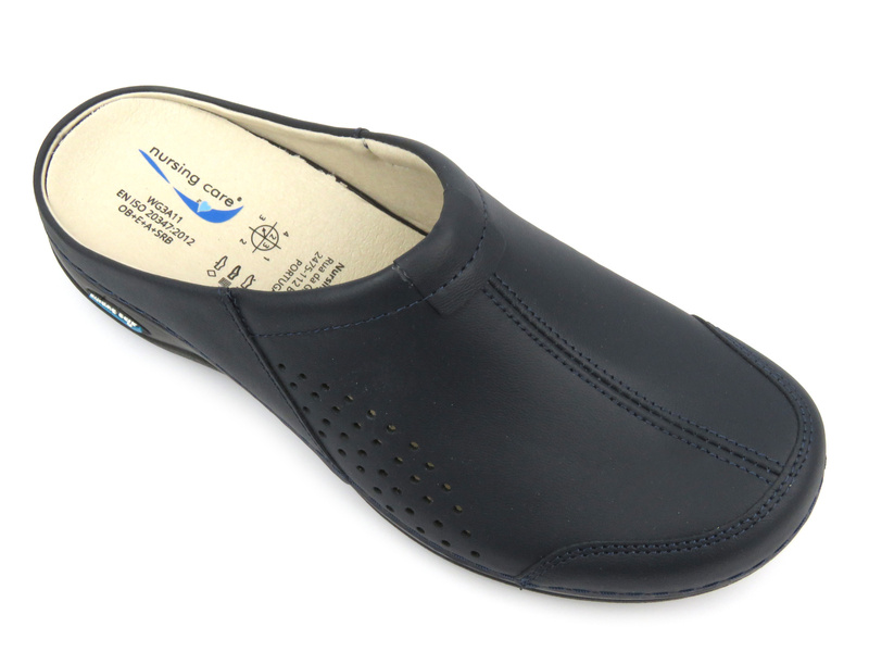 Pánské zdravotní, hygienické žabky - NURSING CARE VENEZA-WG3A03, tmavě modré