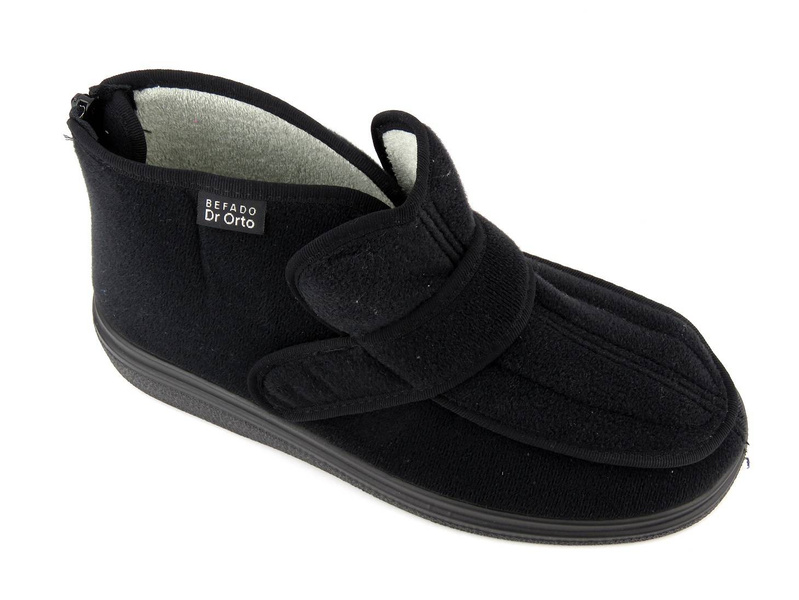 Pánské preventivní a zdravotní pantofle se zipem - Befado Dr Orto 987M002, černé