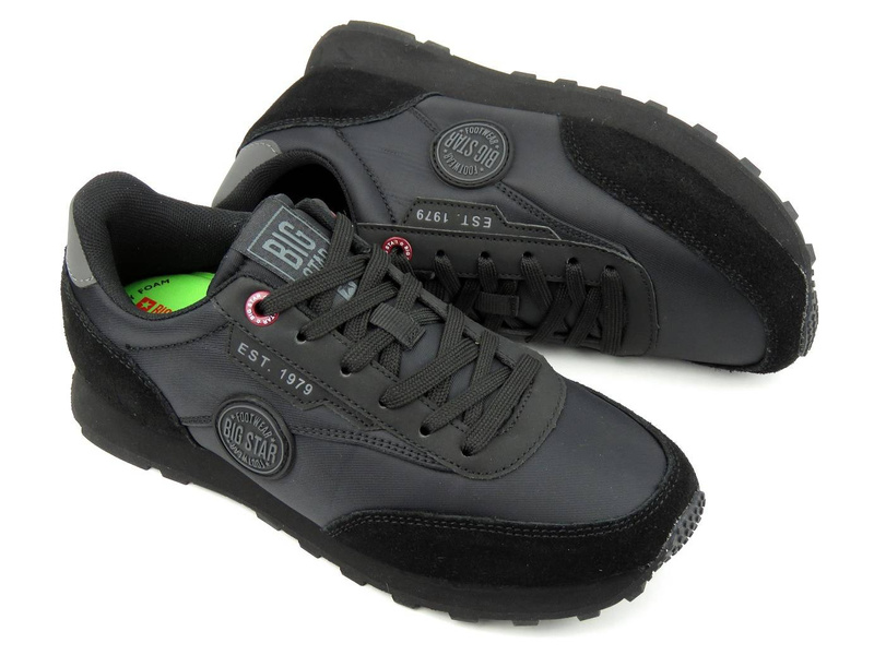 Sportovní obuv, dámské tenisky BIG STAR Memory Foam HH274528, černá