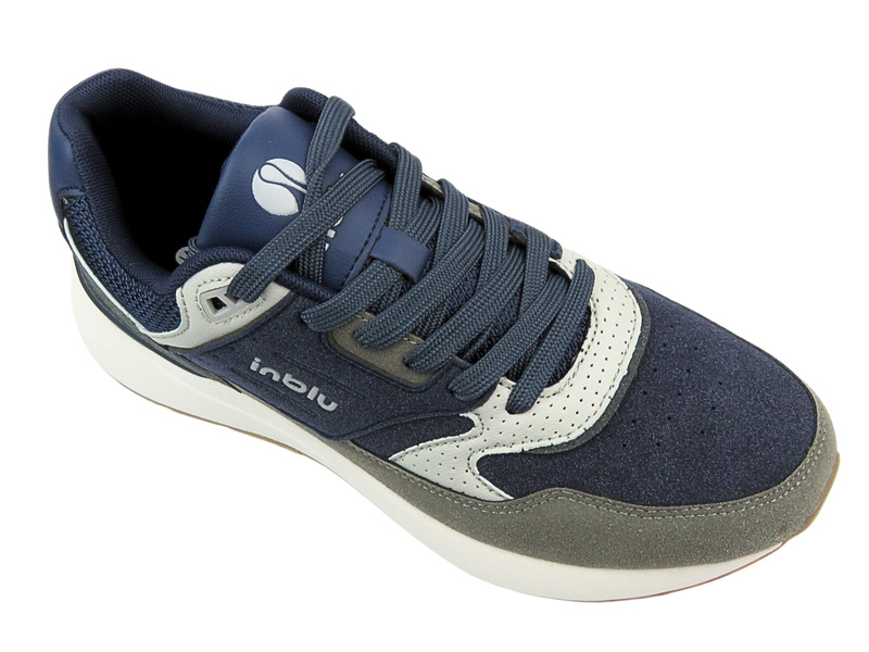 Pánské sportovní boty na šněrování modré Inblu IU-13