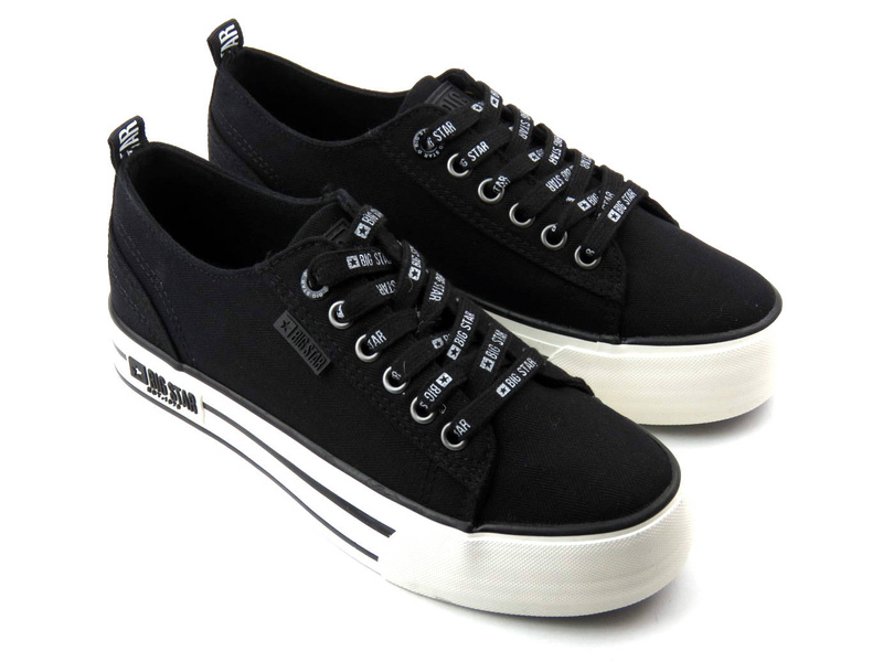 Dámské tenisky na platformě - BIG STAR KK274013, černé