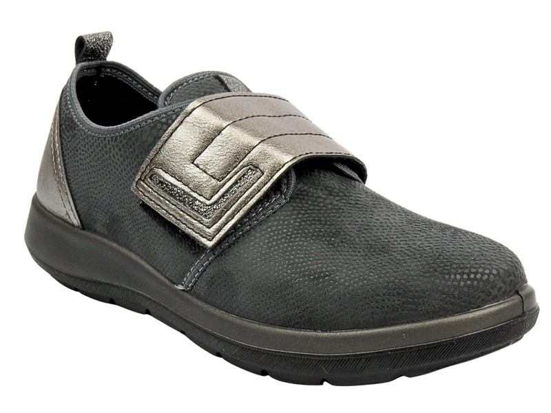 Dámské polobotky na suchý zip šedé Befado dr Orto 156D003