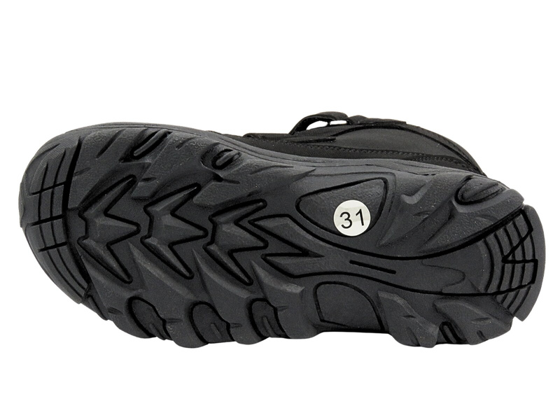 Sněhule, zateplené dětské trapery - AMERICAN CLUB SN60/24, černé