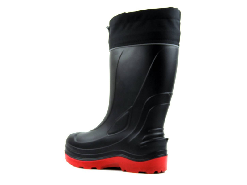 Vysoké pánské holínky Wellington s odnímatelnou izolací - NORDMAN PE-31UMM, černá
