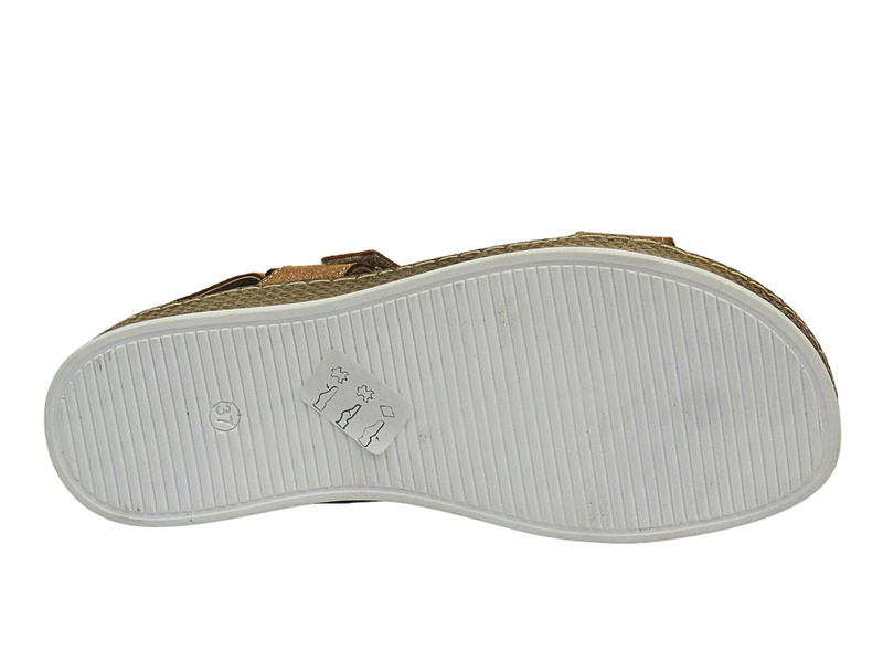 Lehké pohodlné dámské sandály HELIOS Komfort 245, tmavě modrá