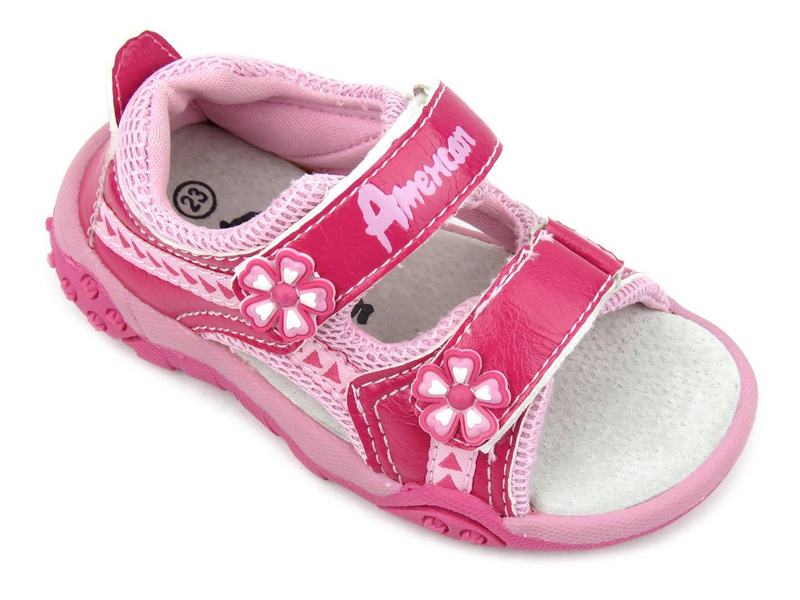 Dětské sandály AMERICAN CLUB Y10714, růžové