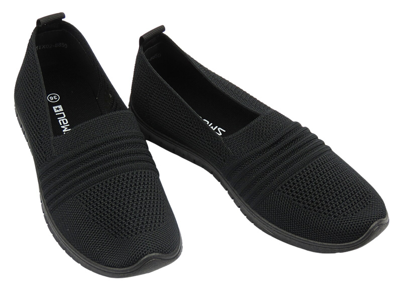 Dámské polobotky, espadrilky černé – News 25TX02-8850