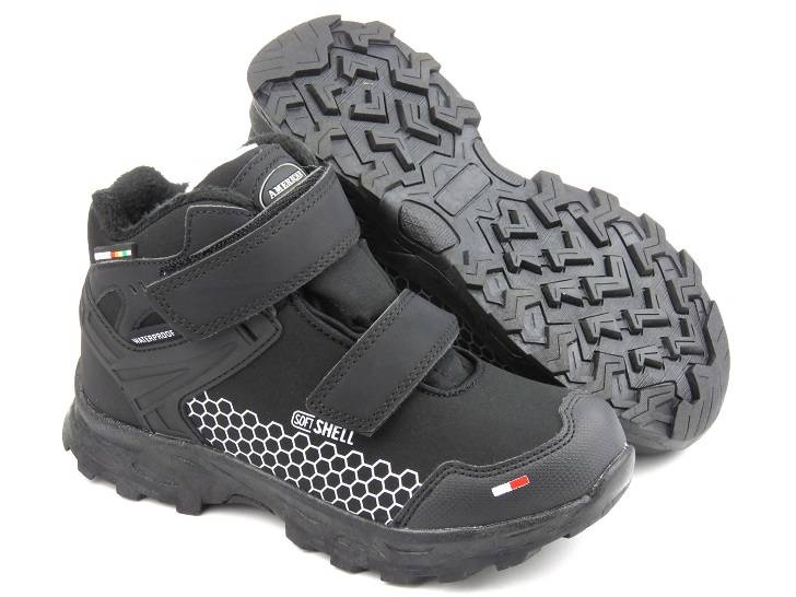 Dětské sněhule a boty s membránou - AMERICAN CLUB HL 26/22, černé