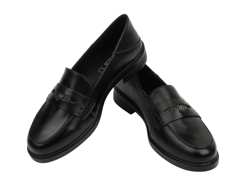 Elegantní dámské mokasíny Vinceza 18100, černé