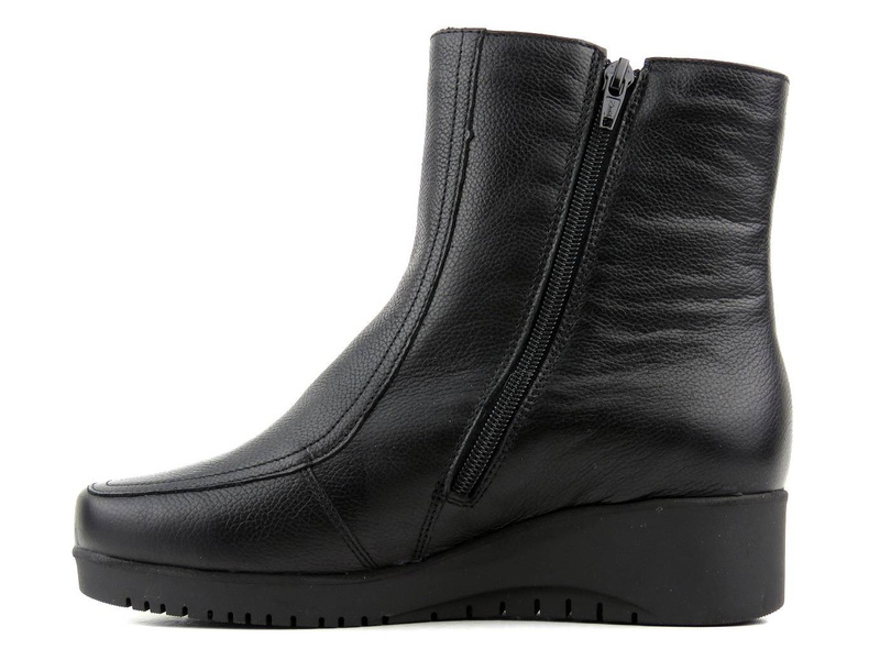 Pohodlné dámské kozačky zateplené vlnou - WASAK 0404, černé