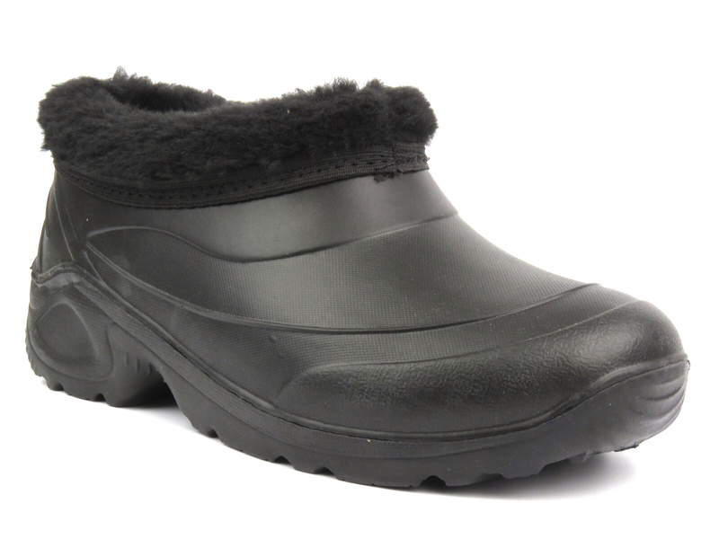 Teplé zimní holínky, sněhule pro seniory - REALPAKS ETGM-3, černé