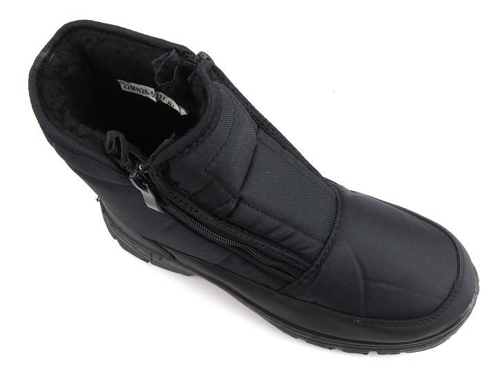 Teplé pánské sněhule se dvěma zipy - NOVINKA 22MN26-5011, černé