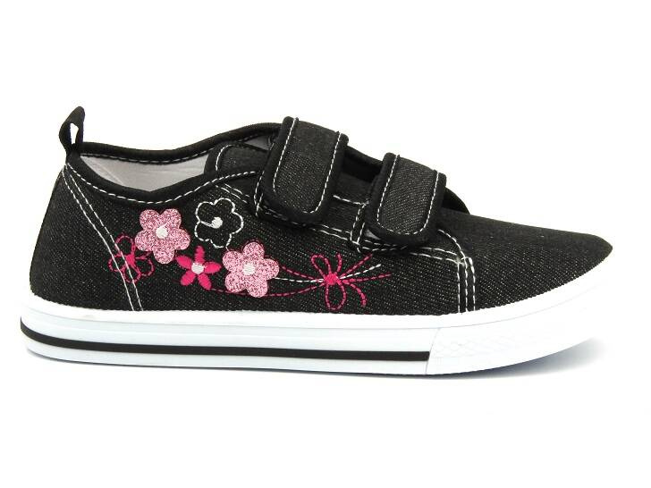 Tenisky, Tenisky na suchý zip - AMERICAN CLUB TEN 118/24, černé