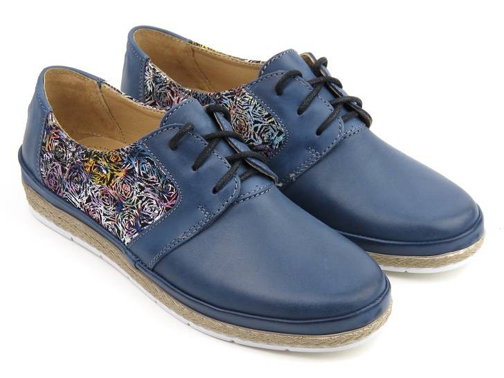 Dámské boty na jaro a léto - Helios Komfort 397, tmavě modrá