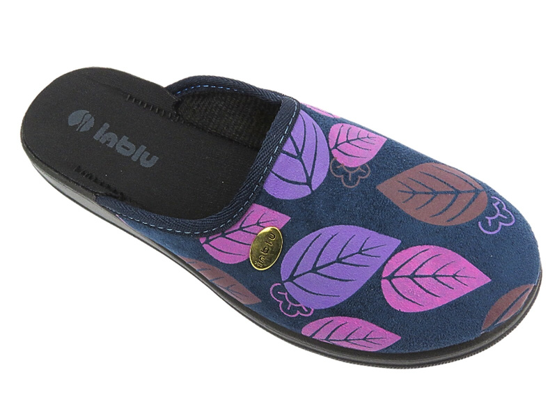 Dámské domácí pantofle - Inblu CU-5F Navy Blue - Slip On 