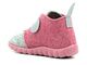Plstěné dětské pantofle s myší - BEFADO 526P104, růžové a šedé