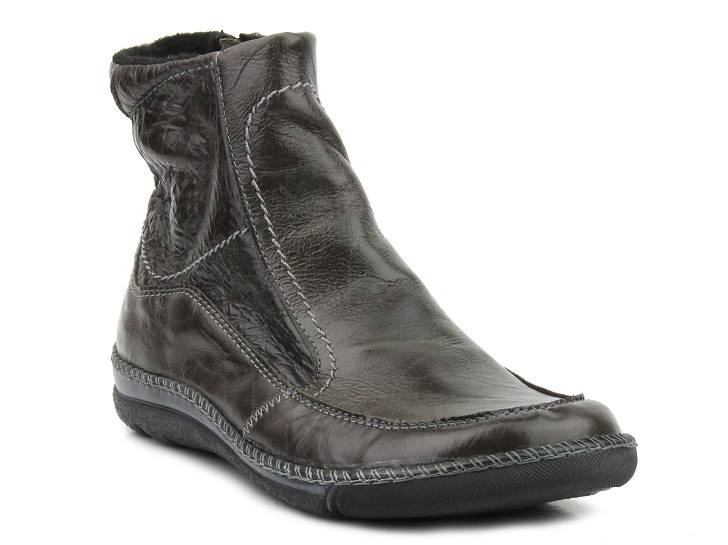 Dámské kozačky s vlnou - Helios 735, hnědé