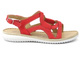 Pohodlné dámské sandály s krouceným svrškem - HELIOS Komfort 283, červené