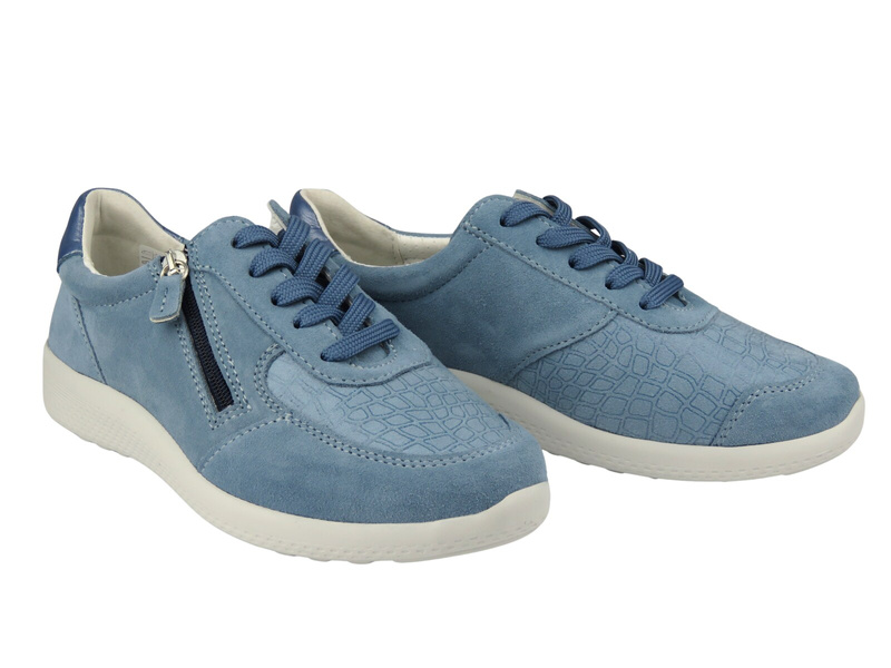 Pohodlné dámské polobotky na halluxy Comfortabel 951317-55 modré