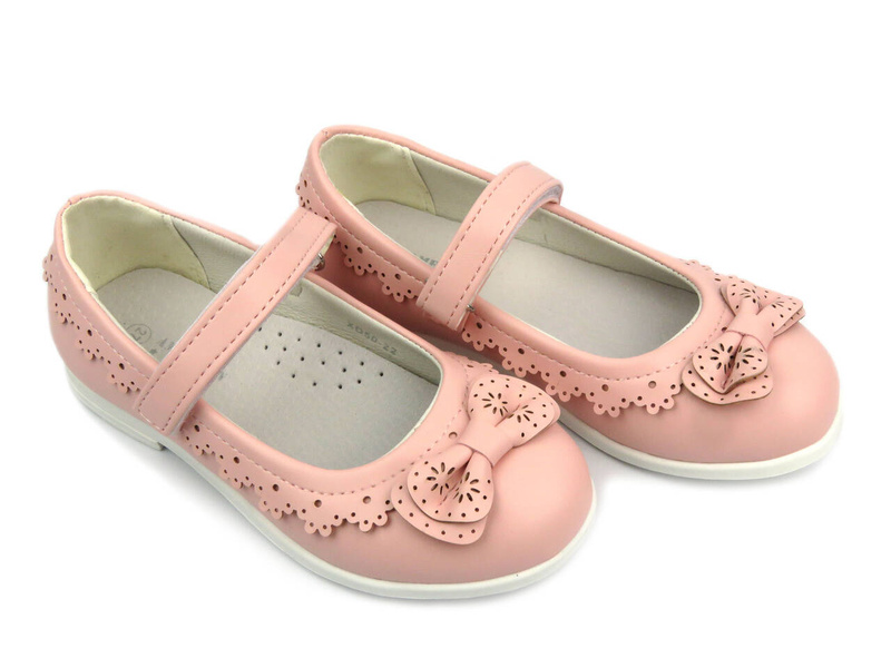 Dětské balerínky se zapínáním - AMERICAN XD 73/23, bílé