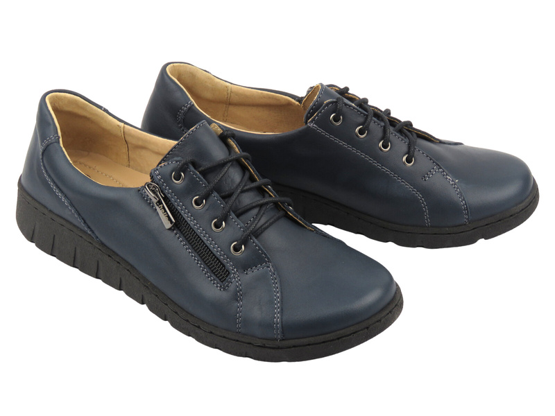 Pohodlná dámská obuv z přírodní kůže HELIOS Comfort 429, žlutá