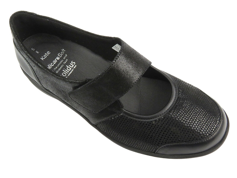 Pohodlné, kožené dámské boty - Berkemann Susanna 05351-940, černé