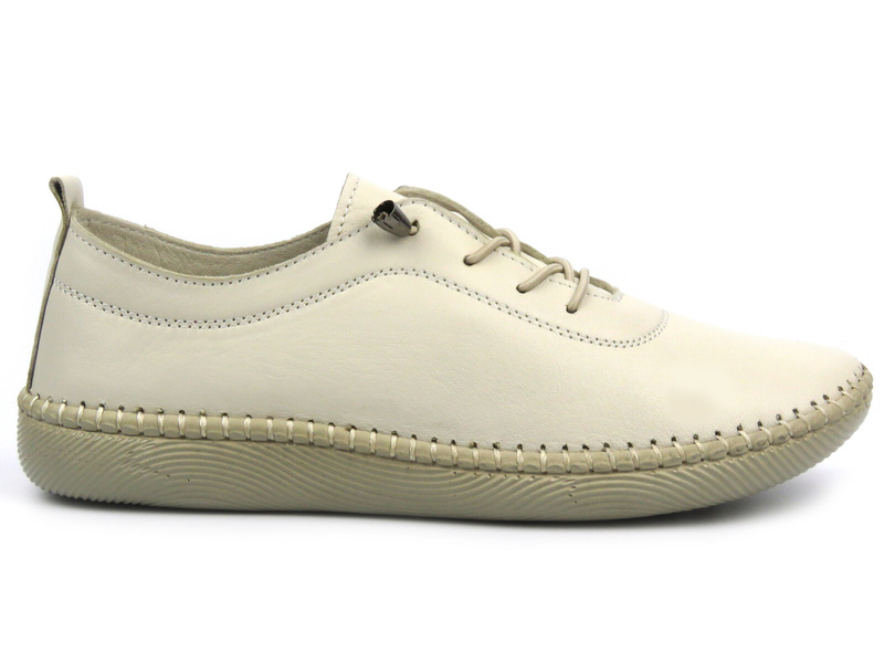 Pohodlná dámská obuv ve sportovním stylu - Helios 1305, béžová