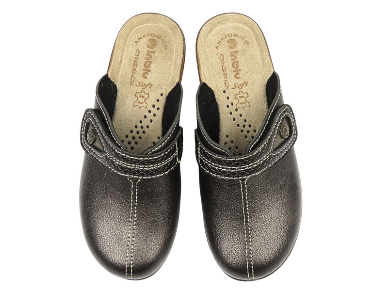 Pohodlné dámské pantofle INBLU LY-80, šedé