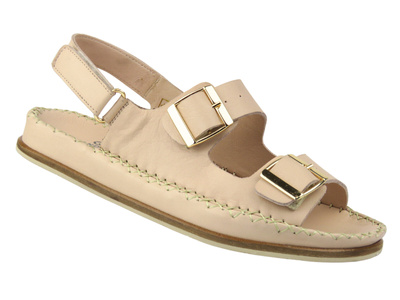 Dámské kožené sandály Nika Comfort 01110, růžové