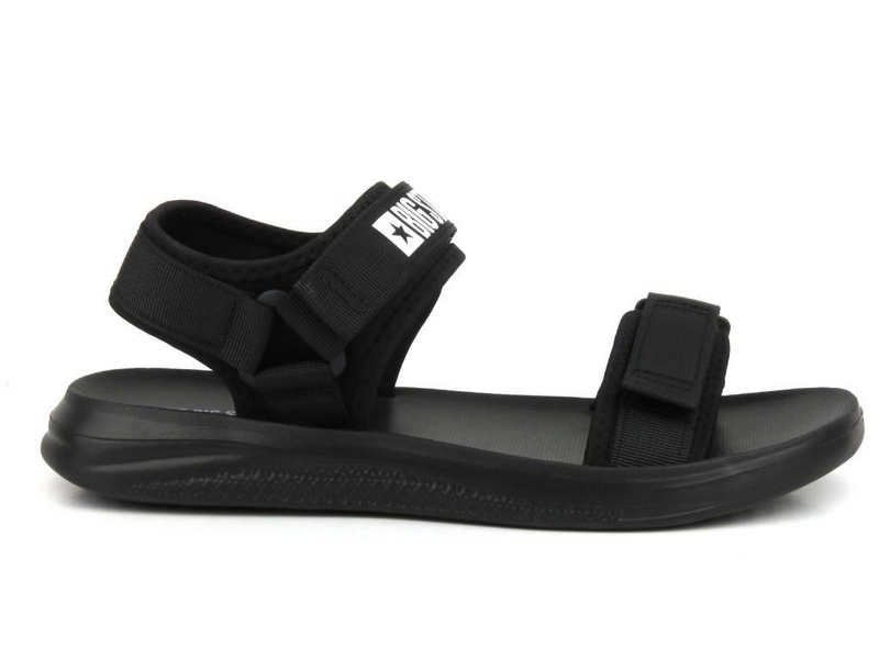 Pánské sportovní sandály na suchý zip - Big Star HH174842, černé