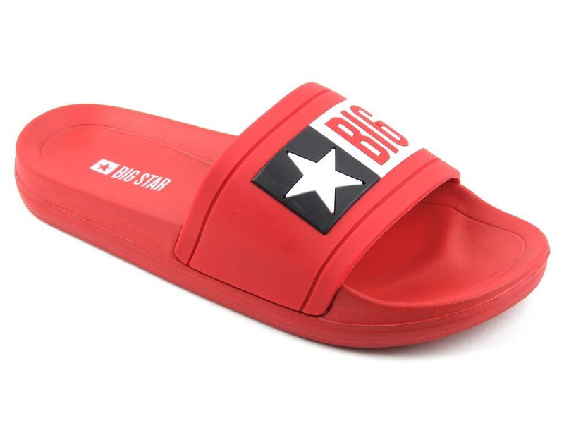 Dámské gumové žabky se silnou podrážkou - Big Star DD274A267, červené