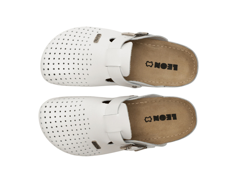 Pánské pantofle Leon 700M, bílé