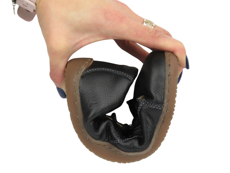 Barefoot dámské minimalistické polobotky černé Helios Komfort 436