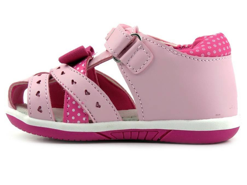 Dětské sandály s uzavřenou špičkou - American Club DR17/21(22) DR28/22, růžové