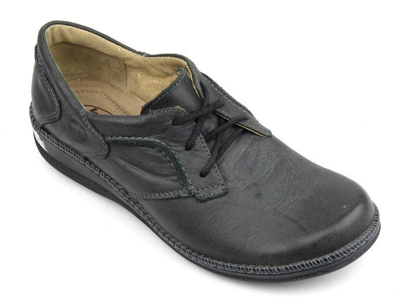 Lehká pohodlná dámská obuv z přírodní kůže HELIOS 715-2, grafit