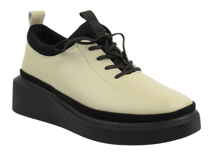 Béžové dámské kožené boty Sokolski GS J23-705