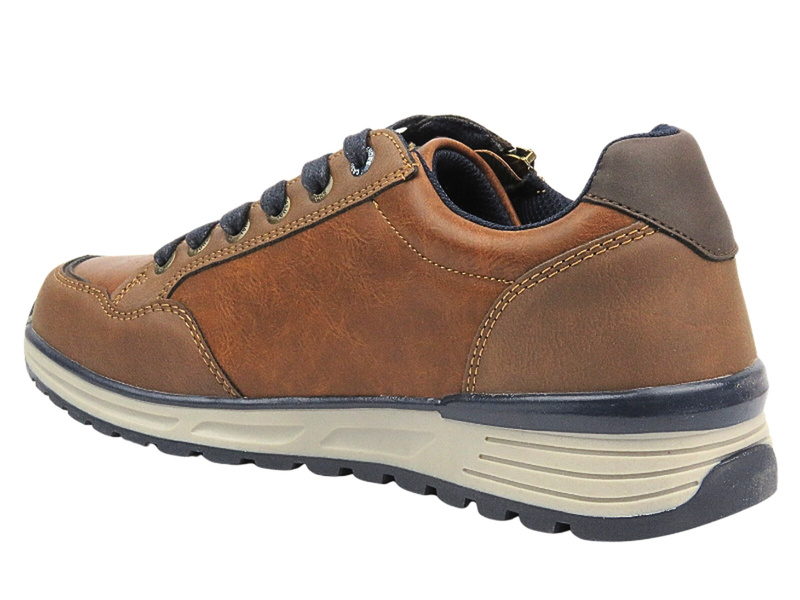 Tenisky, Pánská volnočasová polobotka - Mc Braun 24MN06-7391, hnědá